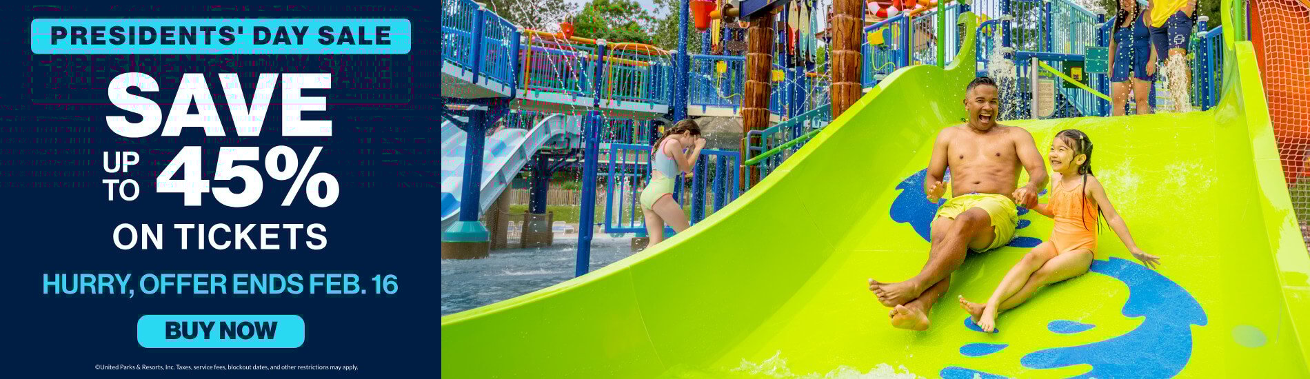 Save up to 45% on Tickets