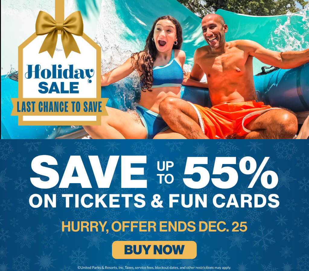 Holiday Sale: Save up to 55% on Tickets & Fun Cards
