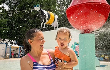 Cow-A-Bunga kids water play area
