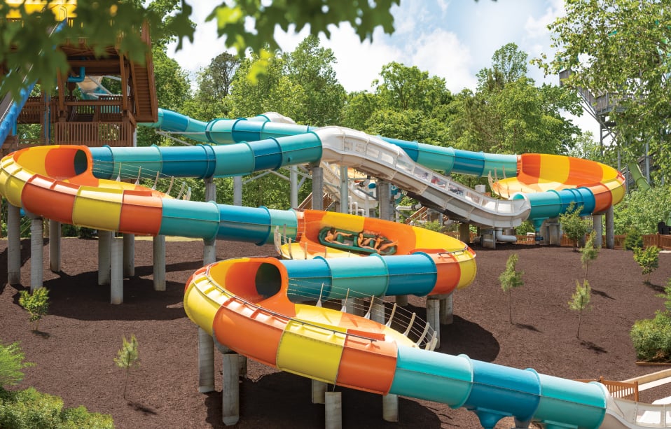 Cutback Water Coaster at Water Country USA.